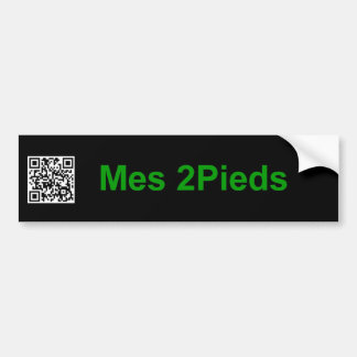 Mijn QR-code Kaywa Dan Bizet Bannière Mes2Pieds Bumpersticker