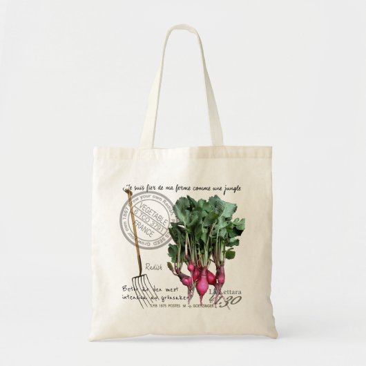 Mijn radijs voor je tas. tote bag (Voorkant)