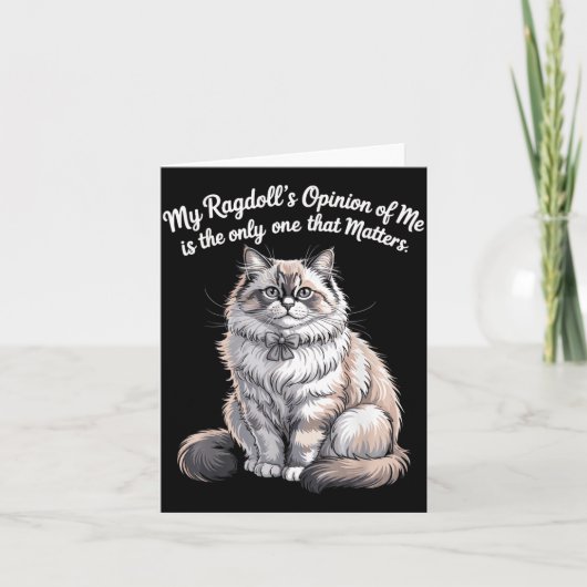 Mijn Ragdolls Mening Over Mijn Quote-ontwerp Kaart (Voorkant)
