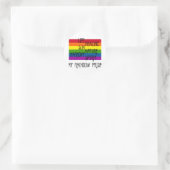 Mijn Rainbow Pride Ronde Witte Sticker (Tas)