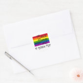 Mijn Rainbow Pride Ronde Witte Sticker (Envelop)