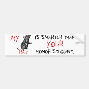 Mijn RAT is slimmer dan je eersteklas Bumpersticker