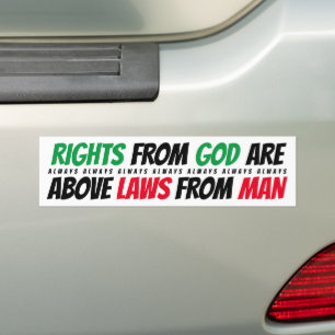 Mijn rechten bumpersticker