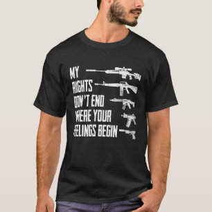 Mijn rechten eindigen niet waar je aanbiedingen be t-shirt