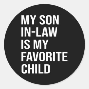 Mijn rechtse zoon is mijn favoriete Humor van de k Ronde Sticker