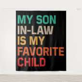 Mijn rechtse zoon is mijn favoriete kind wandkleed (Voorkant)