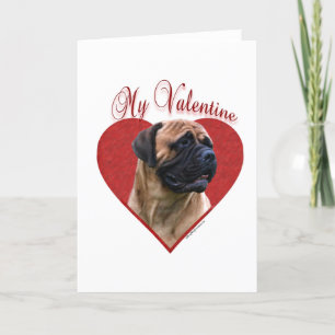 Mijn Red Bullmastiff Valentijn Feestdagen Kaart