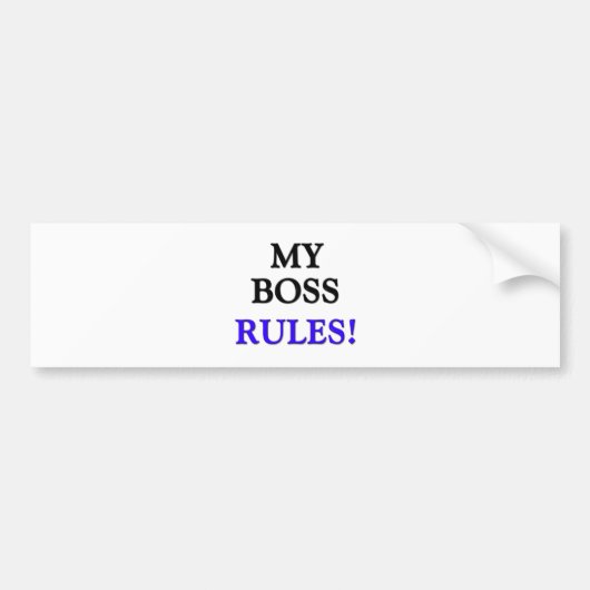 Mijn regels bumpersticker (Voorkant)