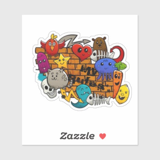 Mijn regels sticker (Vel)