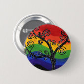 Mijn regenboogboom ronde button 5,7 cm (Voorkant /achterkant)
