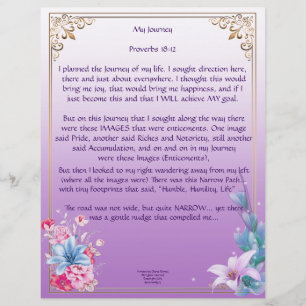 Mijn reis - Aangepast papier