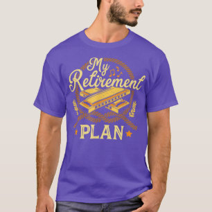 Mijn retirement Plan Music Instrument Mouth Organ T-shirt