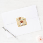 Mijn Rhodezische Ridgeback Ate Homework Square Sti Vierkante Sticker (Envelop)