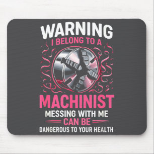 Mijn ridder in machinist vrouw vriendin grappige v muismat