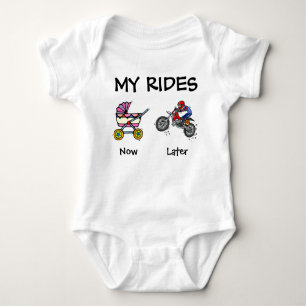 Mijn Rides Motorcross Vuilfiets Baby Bodysuit
