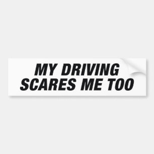 Mijn rijden geeft me ook wat bumpersticker