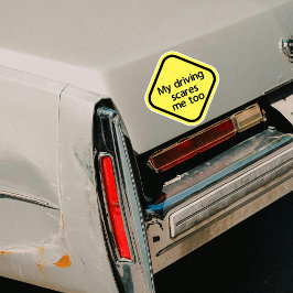 Mijn rijgedrag maakt me te gek sticker