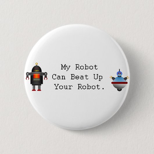 Mijn robot kan je robot omslaan ronde button 5,7 cm (Voorkant)
