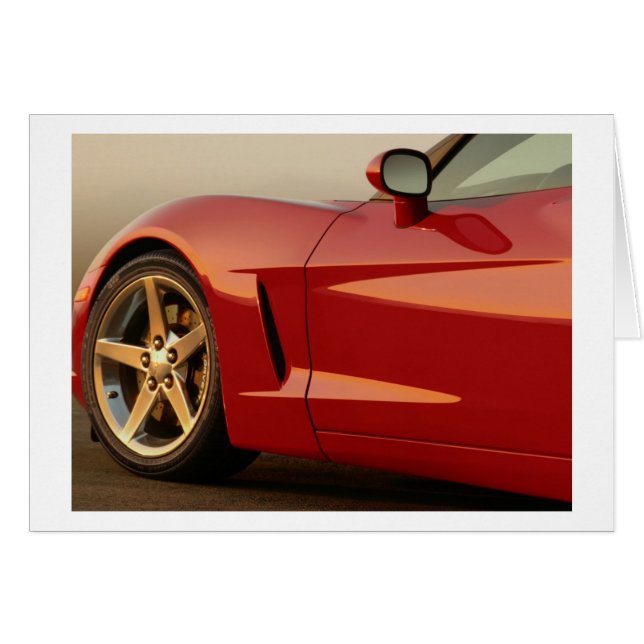 Mijn Rode Corvette (Voorkant Horizontaal)