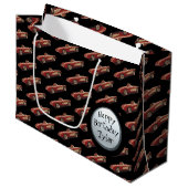 Mijn rode Corvette Gift Bag Groot Cadeauzakje (Voorkant Gekanteld)