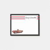 Mijn rode Corvette Post-It Notes (Voorkant)