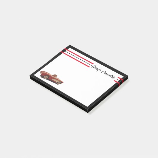 Mijn rode Corvette Post-It Notes (Schuin)