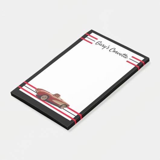 Mijn rode Corvette Post-It Notes (Schuin)