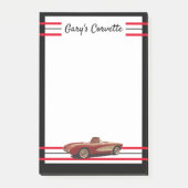 Mijn rode Corvette Post-It Notes (Voorkant)