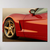 Mijn Rode Corvette Poster (Voorkant)