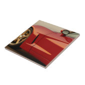 Mijn Rode Corvette Tegeltje (Zijkant)