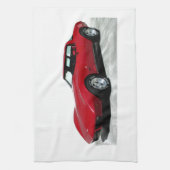 Mijn Rode Corvette uit 1979 Theedoek (Verticaal)