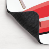 Mijn Rode Stapler Muismat (Hoek)