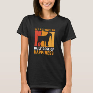 Mijn Rottweiler Dosis van Geluk Grappig Rottweiler T-shirt