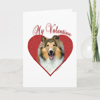 Mijn Rough Collie Valentijn Feestdagen Kaart