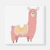 Mijn roze Llama Magneet (Voorkant)