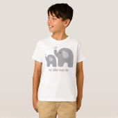 Mijn Saba houdt van me - Elephant Shirt voor kinde (Voorkant volledig)