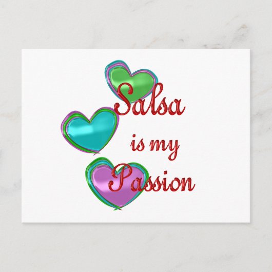 Mijn Salsa Passion Briefkaart (Voorkant)