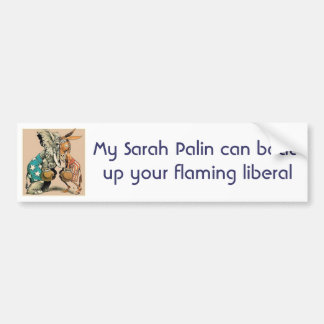 Mijn Sarah Palin kan je bloeiende liberaal verslaa Bumpersticker