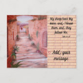 Mijn schaap hoort mijn stem Briefkaart (Voorkant)