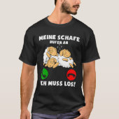 Mijn schaap zegt dat ik moet gaan. t-shirt (Voorkant)