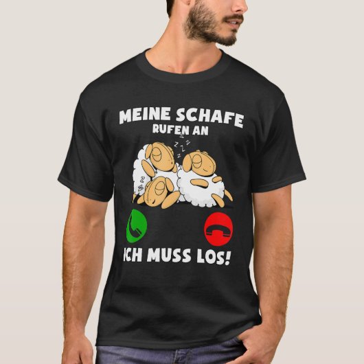 Mijn schaap zegt dat ik moet gaan. t-shirt (Voorkant)