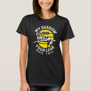Mijn schaduw heeft vier leeuwen en staart de Duits T-shirt