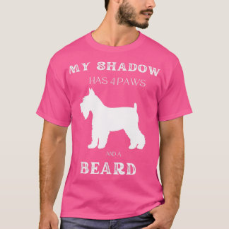 Mijn schaduw heeft vier poten en een baard t-shirt