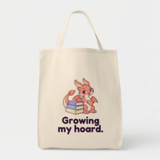 Mijn Schat Coral Draak Boek Liefhebber Tote Bag