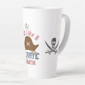 Mijn schat | International Talk Like a Pirate Day Latte Mok (Rechterhoek)