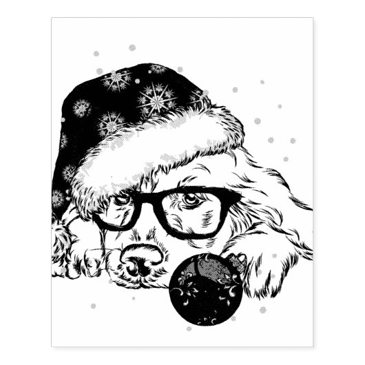 Mijn schattige kleine puppy 	rubberstempel (Afrduk)