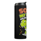 Mijn schildpad at mijn huiswerk Alligator Snapping Thermosbeker (Gedraaid links)