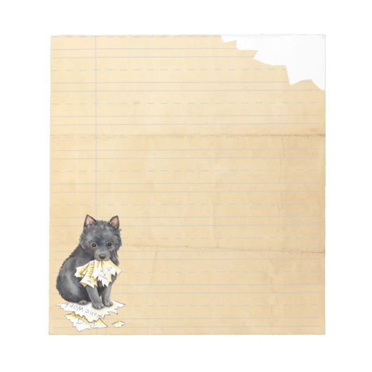 Mijn Schipperke Ate Mijn thuiswerk Notitieblok (Voorkant)