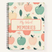 Mijn School Herinneringen aangepaste appels Spiraa Notitieboek (Voorkant)