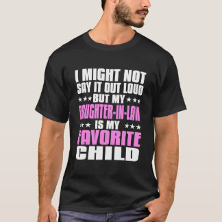 Mijn schoondochter is mijn favoriete kind Paren T-shirt